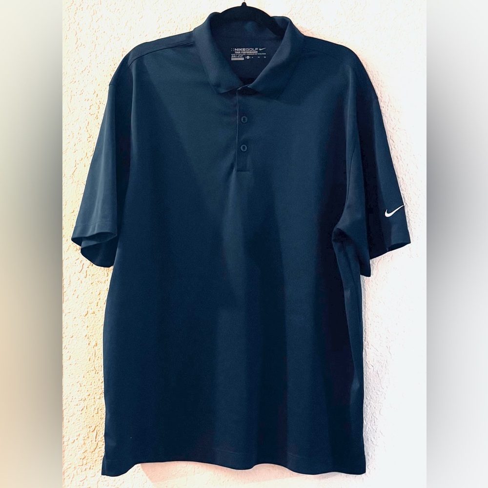 Nike Golf Tour Performance Dri-Fit Polo Shirt Men's XL Blue